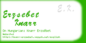 erzsebet knarr business card